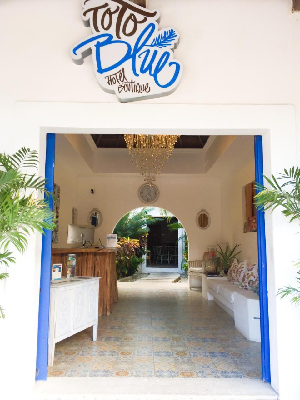 Toto Blue Hotel Boutique Bacalar Bagian luar foto