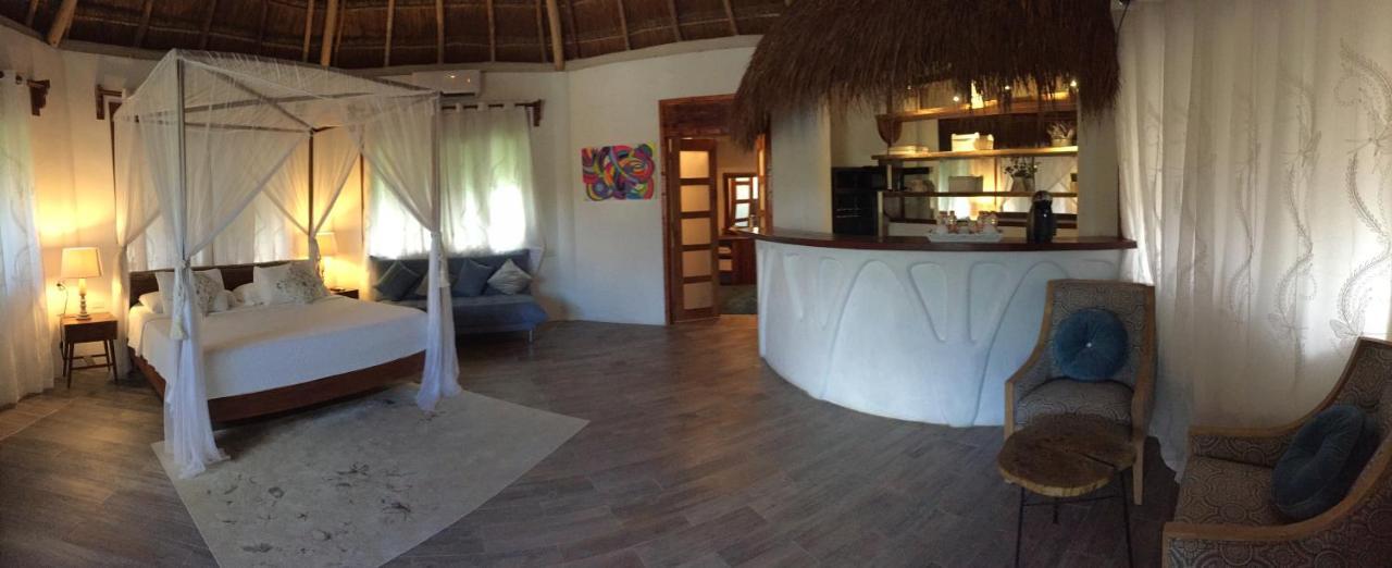 Toto Blue Hotel Boutique Bacalar Bagian luar foto
