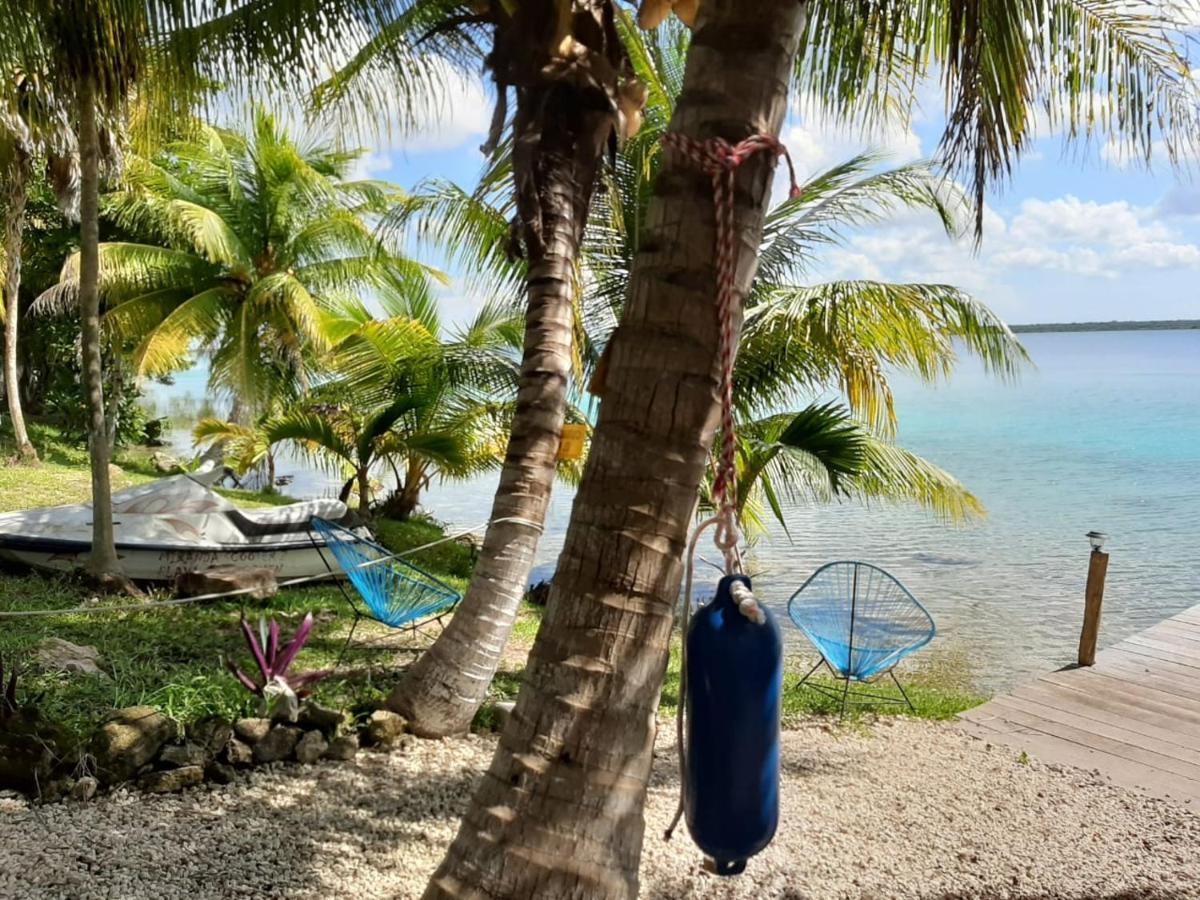 Toto Blue Hotel Boutique Bacalar Bagian luar foto